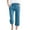 Blue Pants for Women, variant on AINIYS High Waisted Flowy Wide Leg Capris Pants for Women Evening Party Daily Outing Black XXXXL