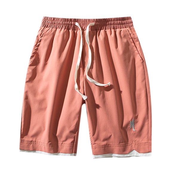 adviicd Cycling Shorts Mens Shorts Casual Adjustable Drawstring Elastic Waist Slim Shorts Cotton Shorts Men