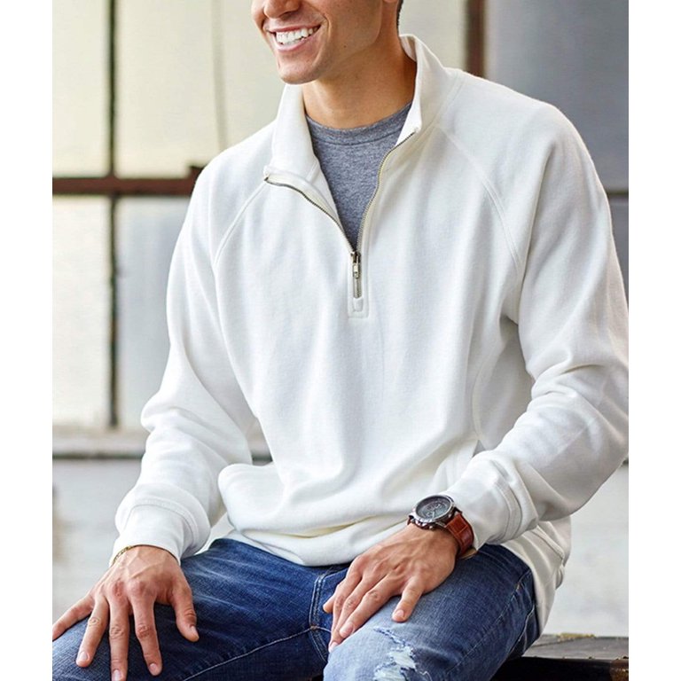 Men's Ridiculously Soft Heavyweight Quarter-Zip Pullover - Walmart.com
