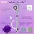 thumbnail image 5 of Spa Sciences NERA 4 in 1 Body Brush for Exfoliation, Deep Cleansing, Foot Care, Lotion Infuser, and Massage, Rechargable, Lavender, 5 of 8