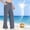 Navy, variant on FAHXNVB Boys Ick Silk Athletic Pants Drawstring Elastic Waist Solid Color Trousers Lightweight Loose Fit Fashion Pants with Pockets 4-15 Years