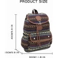 thumbnail image 4 of LinqiVintage Backpack for Women, Boho Casual Backpack Purse, Unique Ethnic Style Handbag & Shoulder Bag, Blue, 4 of 7
