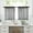 Black, variant on Jinswick Valance for Windows, Faux Linen Textured Semi Sheer Small Window Kitchen Valance Curtain, Rod Pocket Cafe Valance for Bathroom Laundry Basement, 52 x18 inch, 2Pcs Gray
