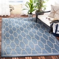 thumbnail image 2 of SAFAVIEH Courtyard Eustacia Geometric Indoor/Outdoor Area Rug, Blue/Beige, 8' x 11'2", 2 of 8