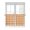 Chocolate, variant on Tier Curtains 45 Inches Long, Grey Plaid Window Treatment Curtain Drapes, Gradient Geometric Buffalo White Checkered Small Curtain Drapes for Bathroom Laundry Room, 27.5"x45", 2 Panels