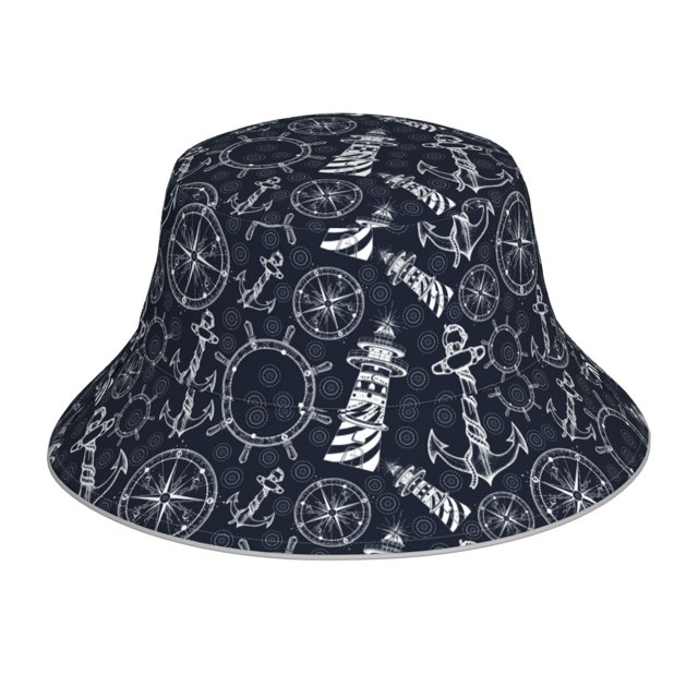 Balery Anchor and Lighthouse Sombreros para el sol para hombre y mujer, sombrero de pescador con UPF 50+
