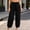 Black women's drawstring pants a1, variant on Women's Drawstring Wide Leg High Waisted Harem Pants with Pockets Solid Casual Lounge Ankle Pants Harem Pants Vacation, White S