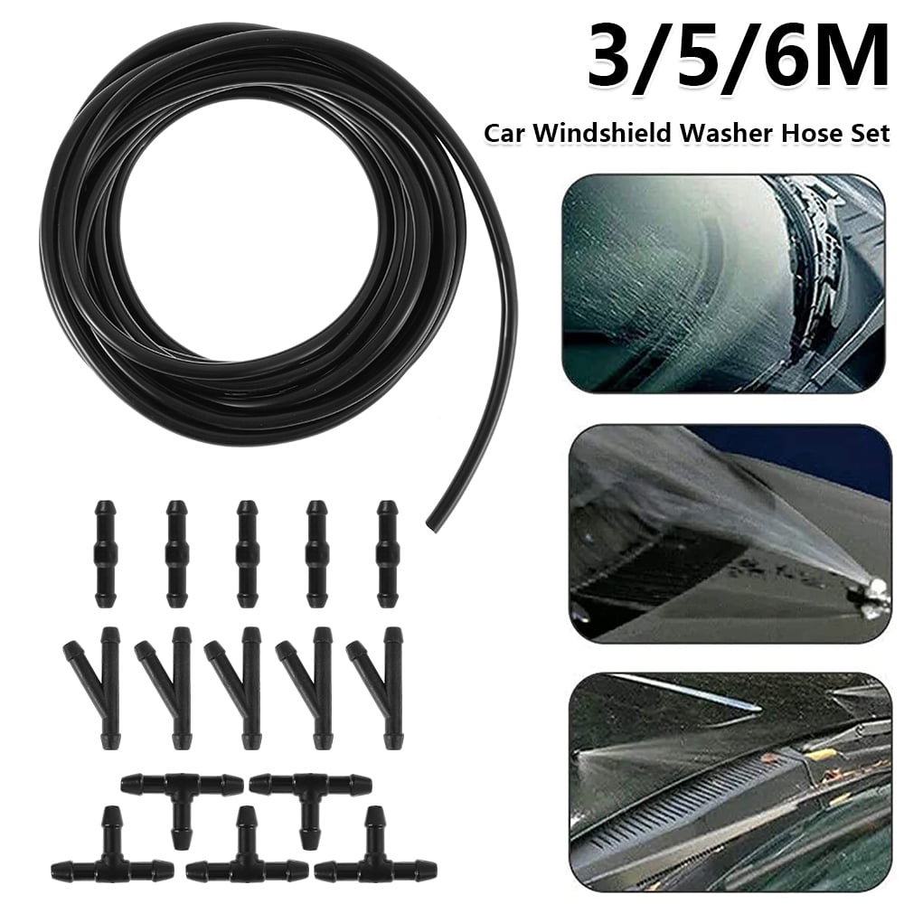 HOTBEST Car Windshield Washer Hose Set, Windscreen Washer System
