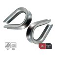 thumbnail image 4 of Industrial|heart Lug M5 |galvanized Steel Cable Protector| Diameter Steelcable 5mm |pack 25, 4 of 5