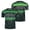 Green-#004C, variant on 2026 Mexico Soccer Tops Men Crew Neck Short Sleeve Mexico Soccer Jerseys Black Gold Cultural Graphic National Mexican Football Supporter Jersey shirts,Black S