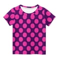 thumbnail image 4 of Zpanxa T-Shirts pour Tout-Petites Fille à Pois Col Rond Manches Courtes Haut Décontracté Polyester Spandex 11-12 Ans, 4 of 5