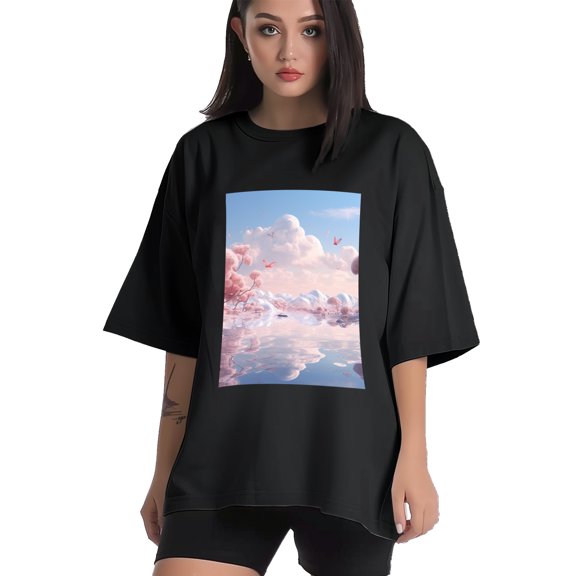 Plus Size Shirt for Women Black Tops for Women Short Sleeves Shirt for Women T Shirt Crewneck Shirt for Women XS