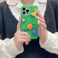 thumbnail image 6 of Compatible with iPhone 14 Pro Max Cute Case 3D Silicone Cartoon Fruit Hole Design DIY Soft Fun Protection Fashion Unique Shockproof Protection Cover for Women Girls Green, 6 of 11