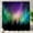 Starry Sky Aurora Multi, variant on Purple Teal Blue Green Decorative Shower Curtain, Fancy Green Teal Black Shower Curtain Cute Long Wide Shower Curtain with Rust Proof Grommets for Bathroom Farmhouse Waterproof Washable