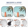 thumbnail image 7 of Uemuo Vintage Surf Van Beach Printed 2 PCS Car Windshield Sun Shade, Auto Sun Heat and UV Rays Blocker, Foldable Automotive Front Window Sunshade Protector, 7 of 7