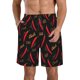 thumbnail image 1 of Balery Hot Chili Traje de Baño Estilo Hawaiano para Hombre, Shorts de Secado Rápido con Bolsillos-3X-Large, 1 of 6