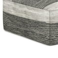 thumbnail image 4 of Simpli Home Mathis Pouf Carré Tissé Boho en Gris et Blanc, 4 of 8