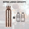 thumbnail image 3 of 2 Pack Copper Water Bottle (30oz/800ml) 100% Pure Handmade Hammered Ayurvedic Pure Copper Vessel for Drinking Heavy Duty & Leak-proof with Cup for Travel _ Gold, 3 of 3
