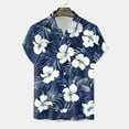 thumbnail image 5 of Mens Hawaiian Shirt Short Sleeve Button Down Shirts Tropical Floral Summer Beach Shirts,S-3XL, 5 of 7
