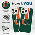 thumbnail image 2 of Miami Hurricanes HD Phone Case Compatible with Apple iPhone 13 Pro (Stripe) by Affinity Bands, 2 of 3
