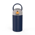 thumbnail image 2 of Zak Designs Navy 12oz Ss Vacuum Flex Bottle, 2 of 3