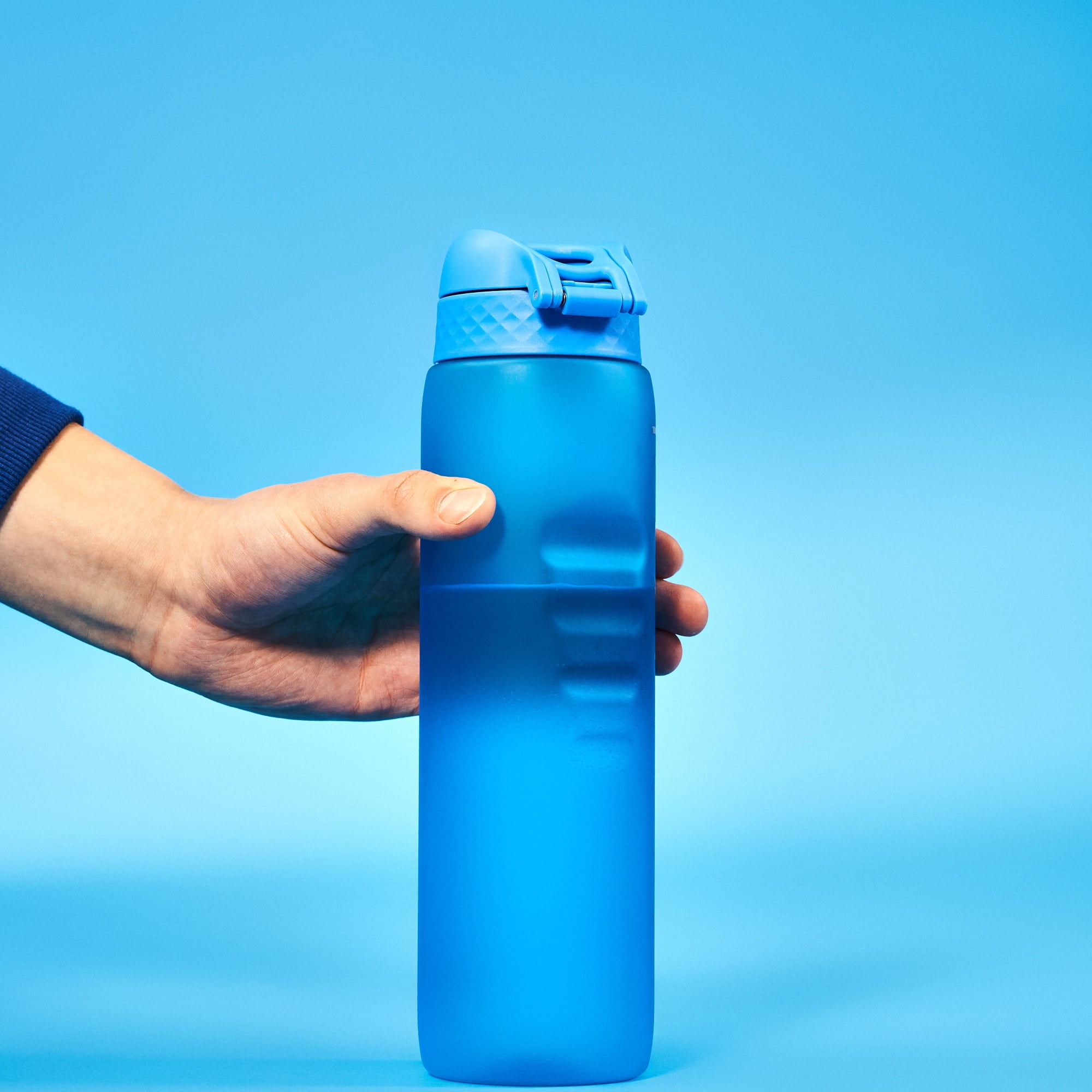 ION8 Leak Proof Flip-Top 1 Litre Water Bottle, BPA Free, Dishwasher-Safe, Blue, 1000ml (32oz)