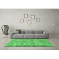 thumbnail image 3 of Ahgly Company Indoor Square Abstract Emerald Green Modern Area Rugs, 4' Square, 3 of 4