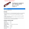 thumbnail image 2 of Third Brake Light - Compatible with 2002 - 2008 Dodge Ram 2500 2003 2004 2005 2006 2007, 2 of 2
