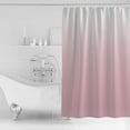 thumbnail image 3 of Hokiten Shower Curtain, Pink Ombre Fabric Shower Curtains for Bathroom, Farmhouse Gradient Modern Abstract Art Bath Curtain Waterproof Bathtub Curtains with 12 Hooks, Long 72" x 84", 3 of 7