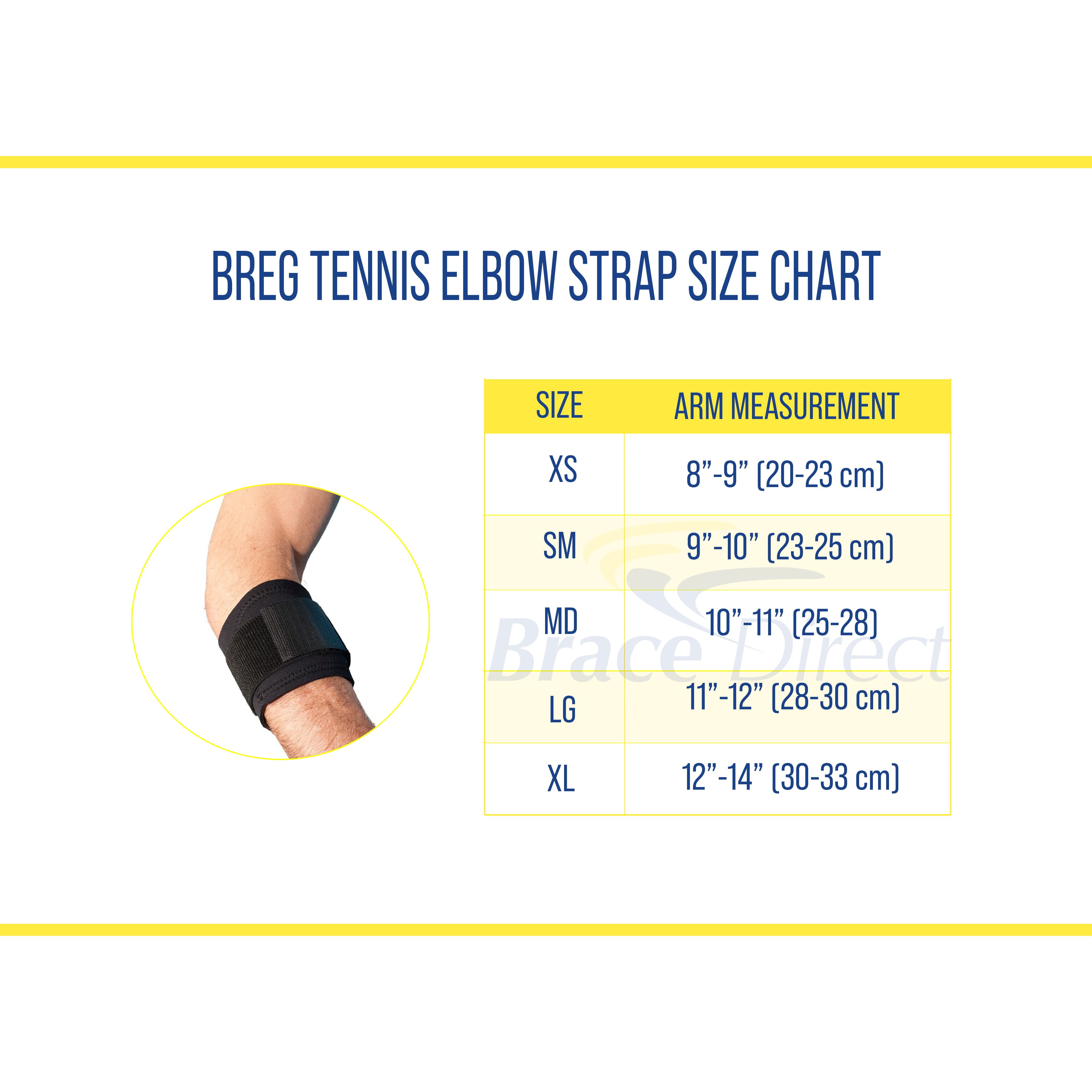 Breg Tennis Elbow Strap - Best Elbow Brace for Tendonitis & Pain Relief
