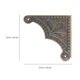 thumbnail image 2 of unbranded 20Ud Guardas De Esquinas De Metal Para Muebles Con Estilo Retro Y Protección Resistente, 2 of 7