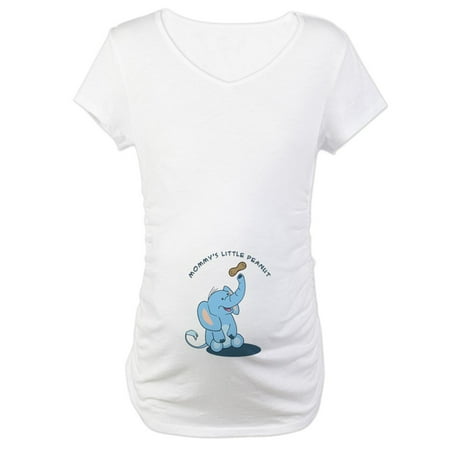 

CafePress - Mommy s Little Peanut Blue Maternity T Shirt - Cotton Maternity T-shirt Cute & Funny Pregnancy Tee