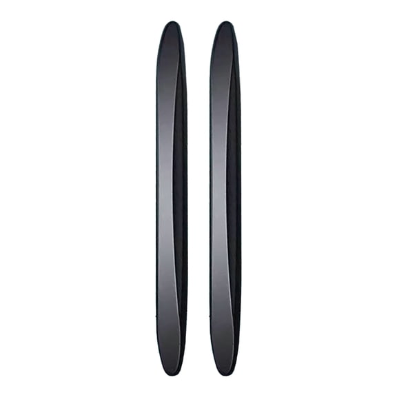 Naierhg Car Bumper Protector 2/4pcs Car Anti-collision Strip Black Self-adhesive Flexible Reusable Universal Suv Truck Auto Body Door Side Rearview Mirror Black