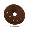 thumbnail image 3 of Vacemry Coussin Beigne 15,75 Pouces Rond, Coussin Décoratif Doux et Confortable, Coussin en Forme de Faux Beigne, Coussin de Sol Rond pour Salon Chambre Sofa Chaise, 3 of 6