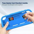 thumbnail image 4 of Fintie Kids Case for Nintendo Switch Lite 2019 with 2 Game Card Slots, Kids Friendly Grip Case for Switch Lite Console, Ultralight Shockproof Protective Cover with Ergonomic Grip, Blue, 4 of 10