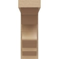 thumbnail image 2 of 5"W x 10"D x 15"H Classic Sheridan Rough Cedar Woodgrain TimberThane Corbel, Primed Tan, 2 of 6