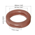 thumbnail image 2 of Uxcell 24mm Silicone Identifier Coding Tags Sleeve Key Cap Rings Cover, Brown 20 Pack, 2 of 6