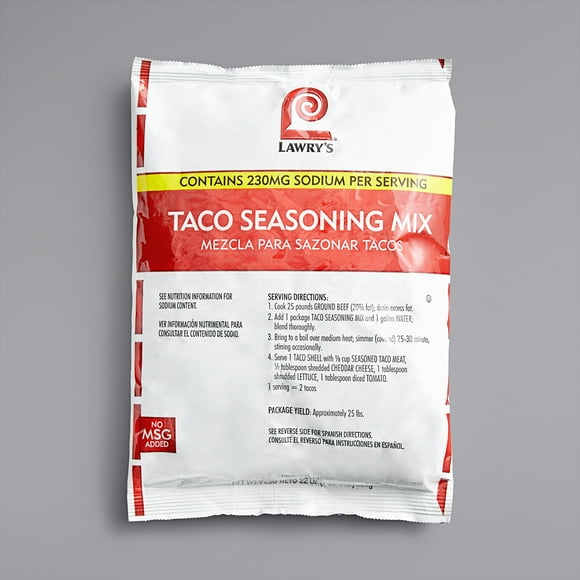 Lawry's 22 oz. Taco Seasoning Mix - 6/Case