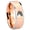 Rose Gold Beveled Edge, variant on Bass Fishing Beveled Edge Gray And Black Tungsten Men Ring 10MM
