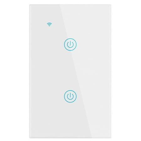 

1/2/3 Gang Wifi Smart Light Switch No Neutral Wire Required For Alexa/Google APP