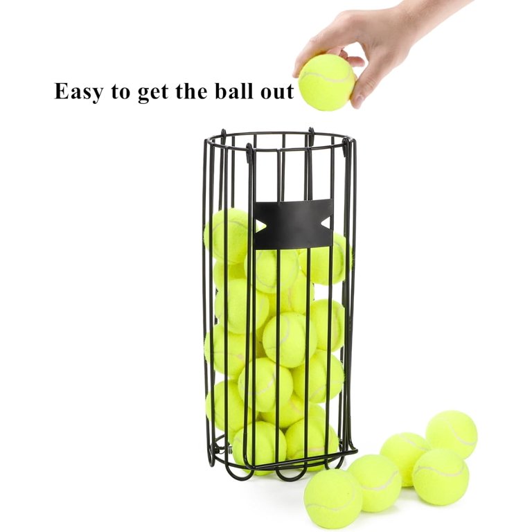 Tennis Ball Hopper With Handle - Portable Ball Picker Collector For Easy Court Practice & Storage