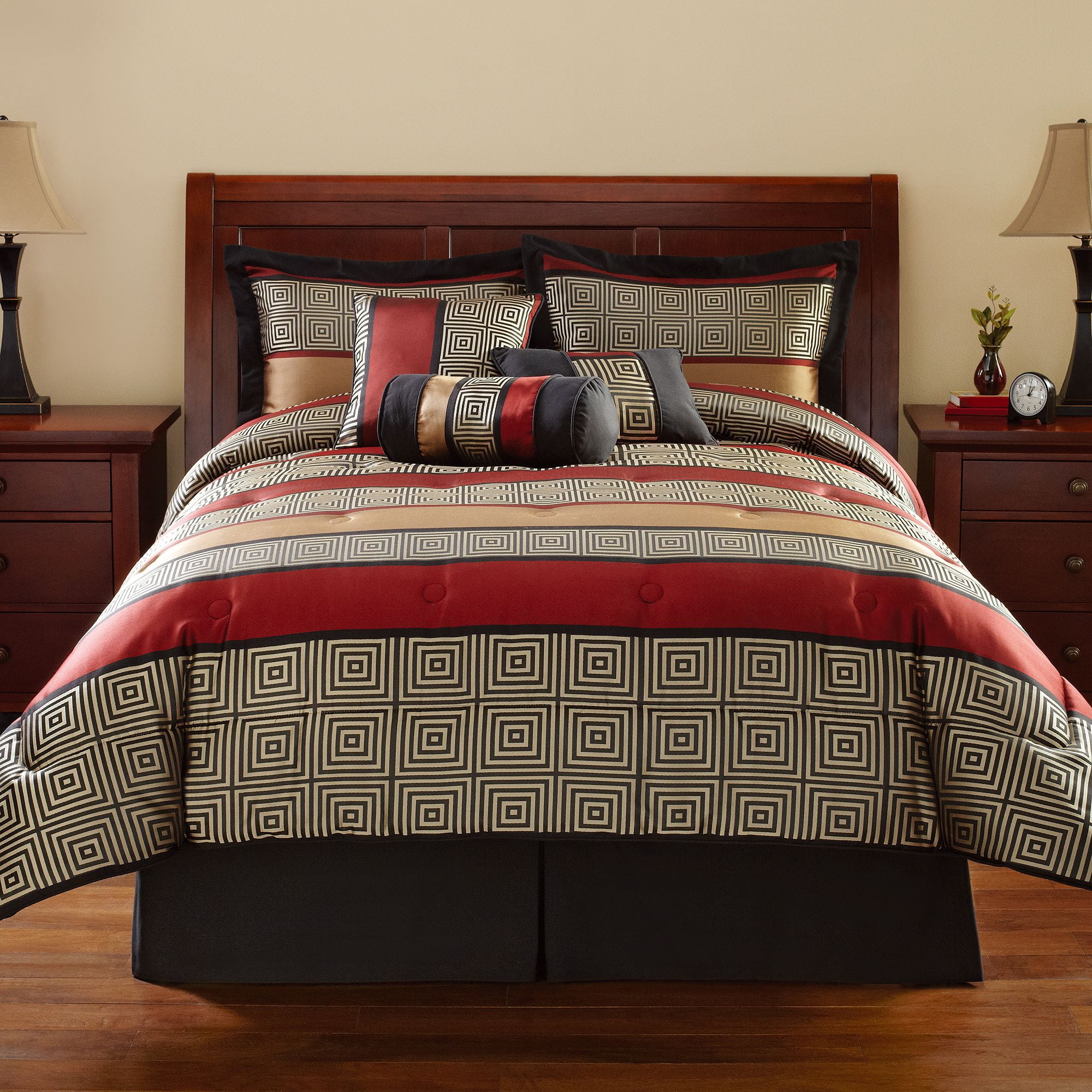 Not available Buy Mainstays Full or Queen Preston Geometric Bedding Comfort...