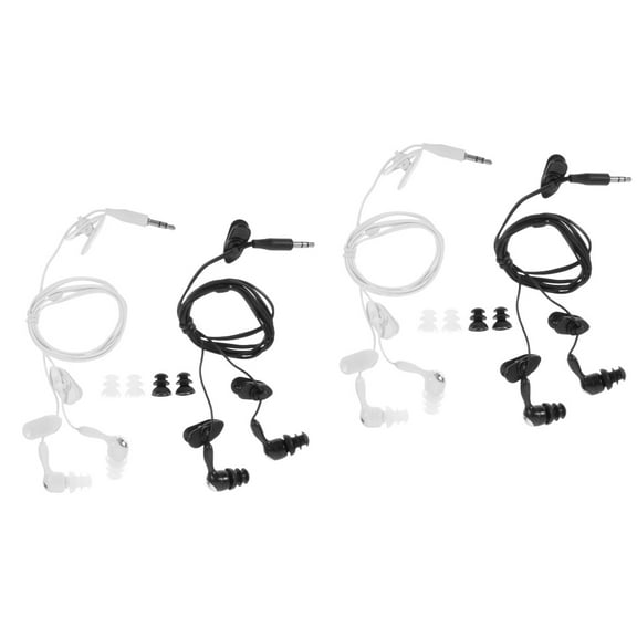 4 pcs  Multi-use Underwater Ear Plug Earphones for Surfing Diving Swimming