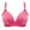 Hot Pink, variant on Ltctricy Wireless Push up Bra for Women Front Closure No Underwire Bralettes Comfort Breathable Everyday Bra