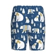 thumbnail image 7 of Daiia cute winter bear Mens Woven Stretch Pajama Short,Short Pajama Pants-4X-Large, 7 of 7