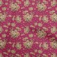 thumbnail image 1 of oneOone Velvet Magenta Fabric Florals Sewing Craft Projects Fabric Prints By Yard 58 Inch Wide, 1 of 4