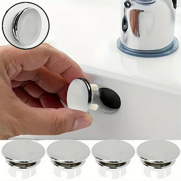 5Pcs Wash Basin Overflow Ring Decorative Double Ring Overflow Spout Ring for Column & Countertop Basins – Mesh Basin Accessories
