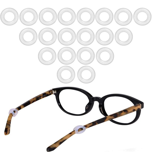 Molderp Agarre Para Orejas Para Gafas - Retenedor De Manga Con Punta De Patilla Para Anteojos Retenedores De Gafas Cómodos Y Antideslizantes Para Gafas De Sol Gafas De Lectura 12 Pares (Transparente)