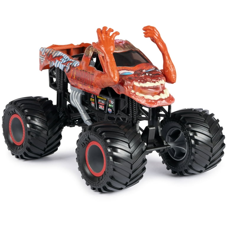Monster Jam, Official Zombie Monster 3 Vehicle, and Boys Girls Ages Truck, and Toys Scale, Die-Cast 1:24 for Collector Kids up