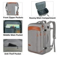 thumbnail image 3 of TFixol Versatile Waterproof Travel Backpack for Outdoor Adventures, Business Trips, and Camping - 40L Capacity, Expandable Design, Multiple Colors (Green, Gray, Blue, Black) - Includes 4-Piece Set, 3 of 6